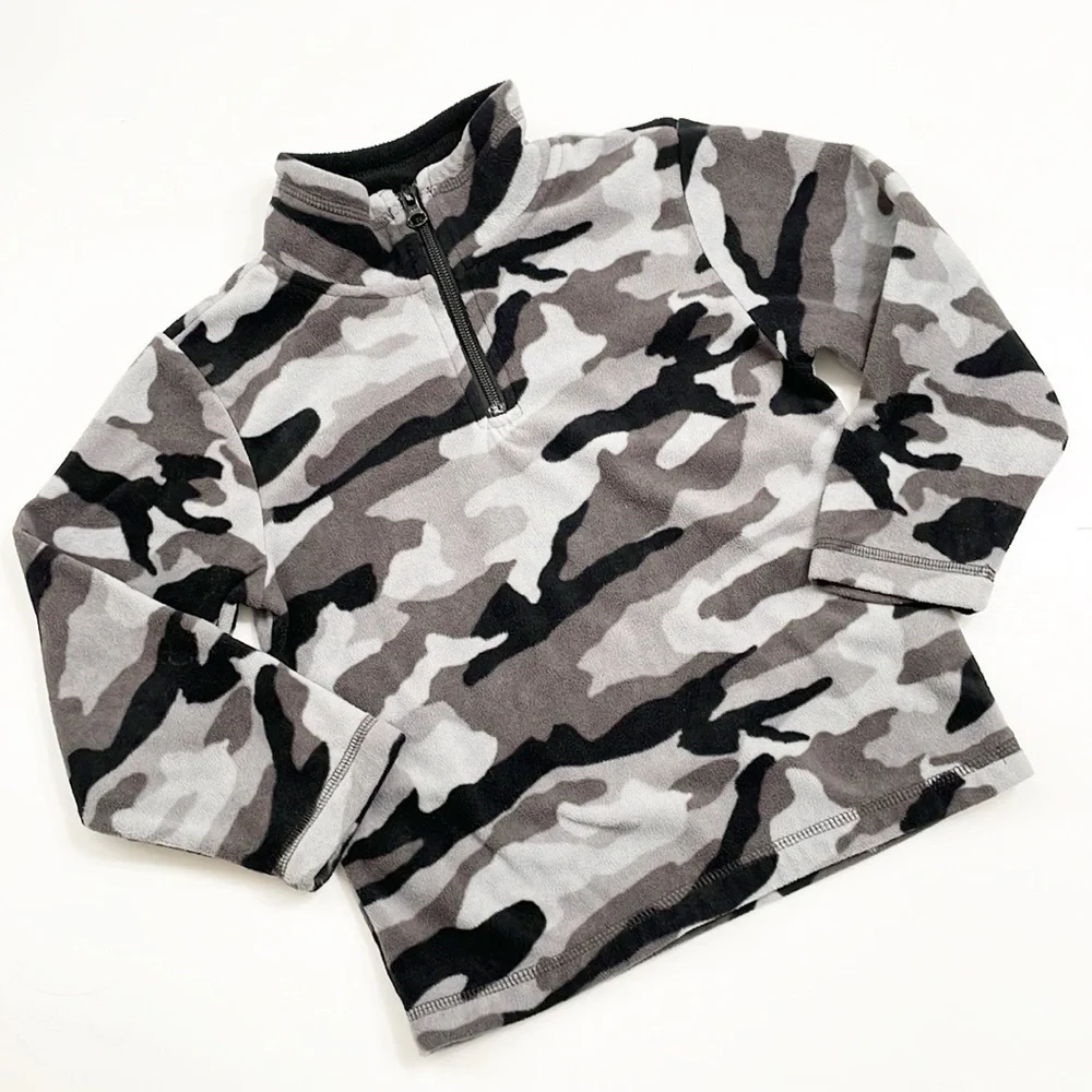 The Children's Place little boys camo fleece jacket
